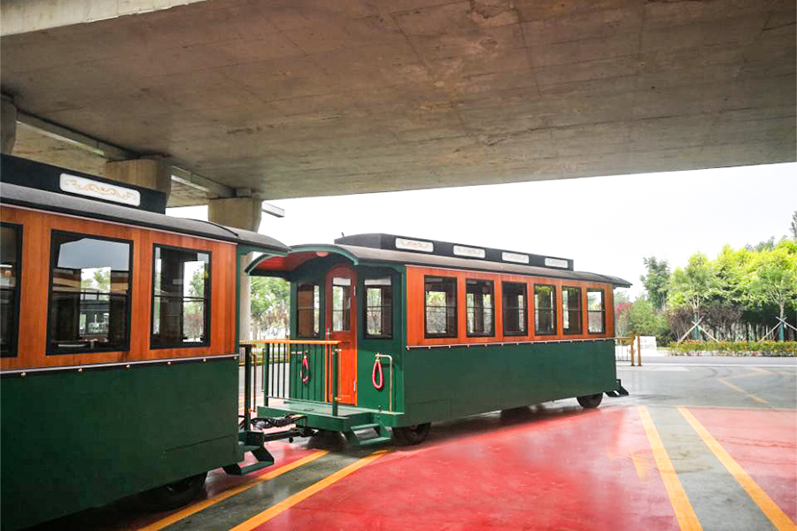 Clássico grande trem de simulação sem trilhos