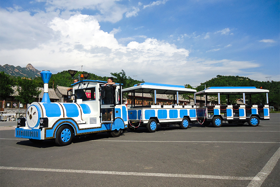 Trem de turismo clássico grande sem trilhos de 20 lugares