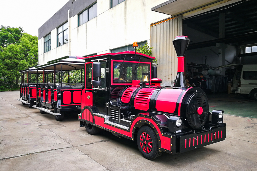 Trem de turismo clássico grande sem trilhos de 20 lugares