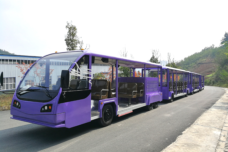 Modelo elétrico aberto do tipo II com carro de turismo de seção de reboque