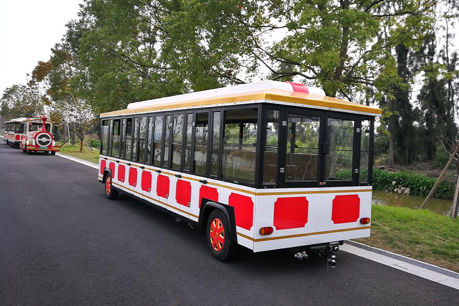 Versão de entrada contínua grande trem turístico sem trilhas