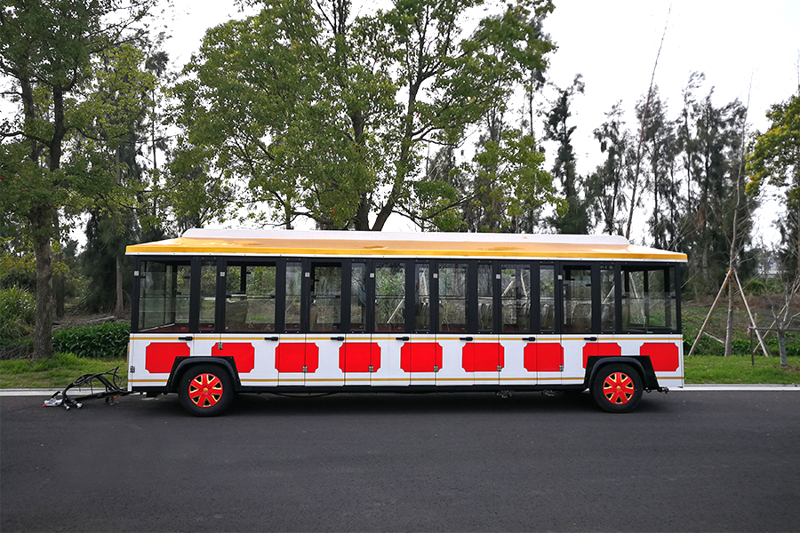 Versão de entrada contínua grande trem turístico sem trilhas