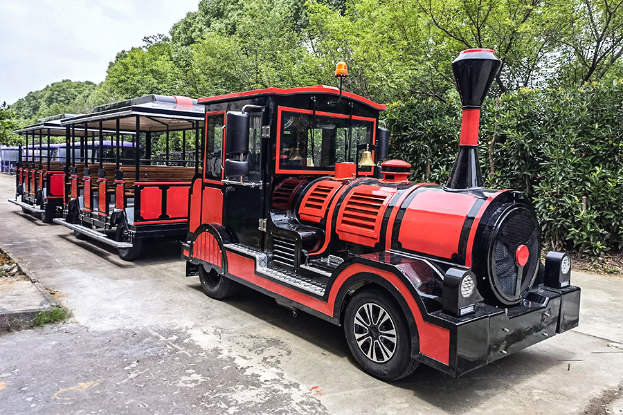 Trem de turismo clássico grande sem trilhos de 20 lugares