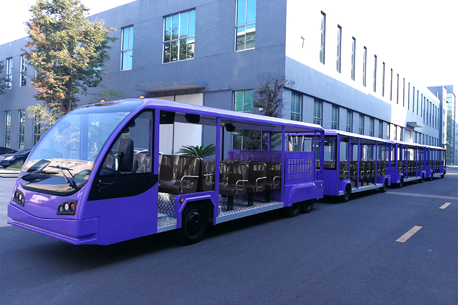 Modelo elétrico aberto do tipo II com carro de turismo de seção de reboque