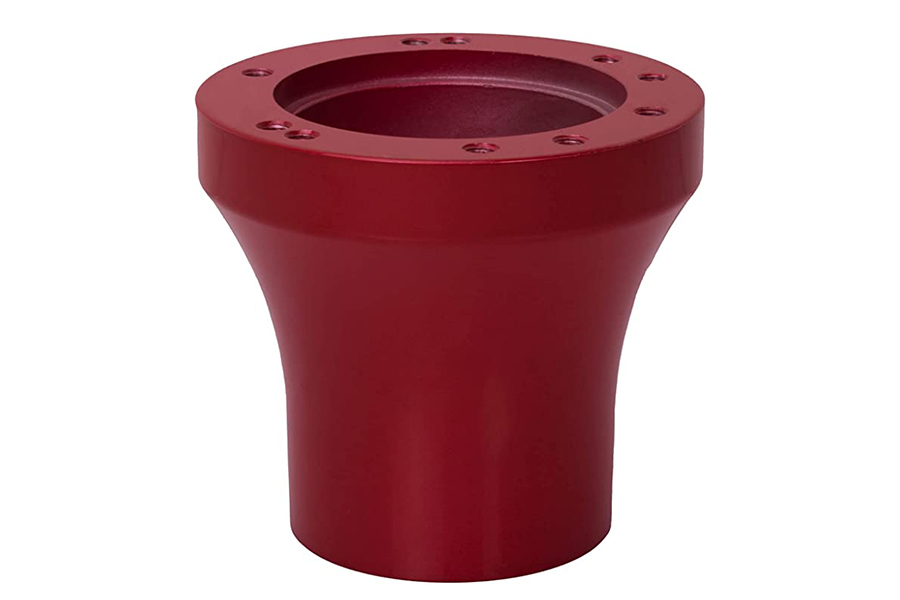 Volantes de carrinho de golfe e adaptador vermelho