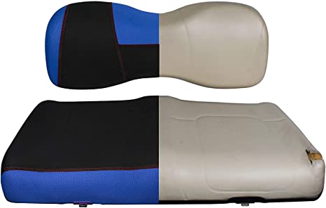 Capas para assento de carrinho de golfe Ytype azul e preto