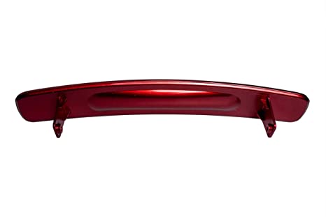 Espelho retrovisor panorâmico universal vermelho