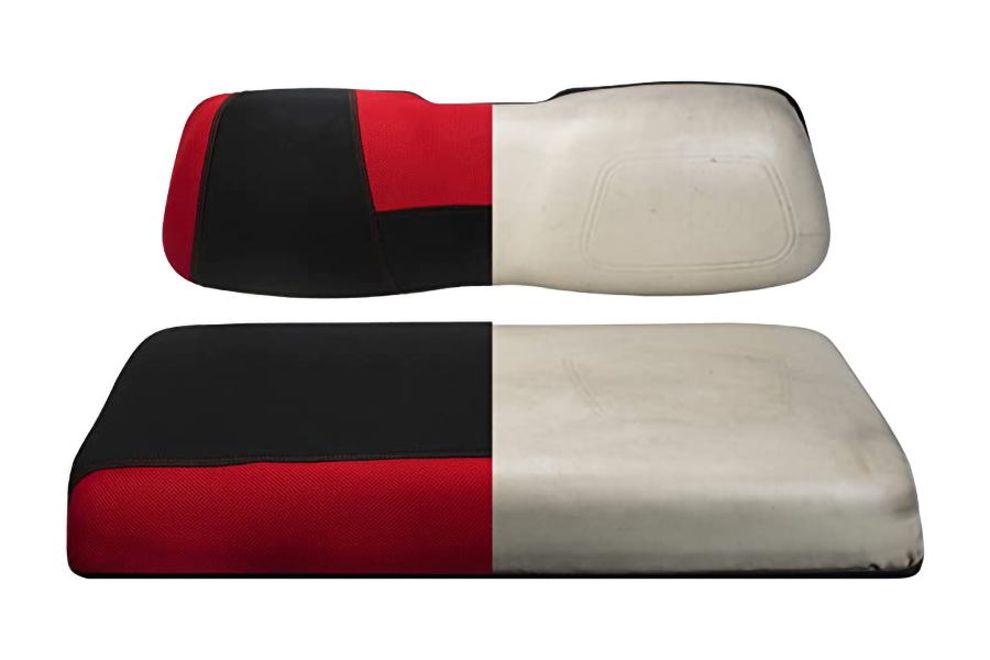 Capas de assento Dtype vermelho e preto