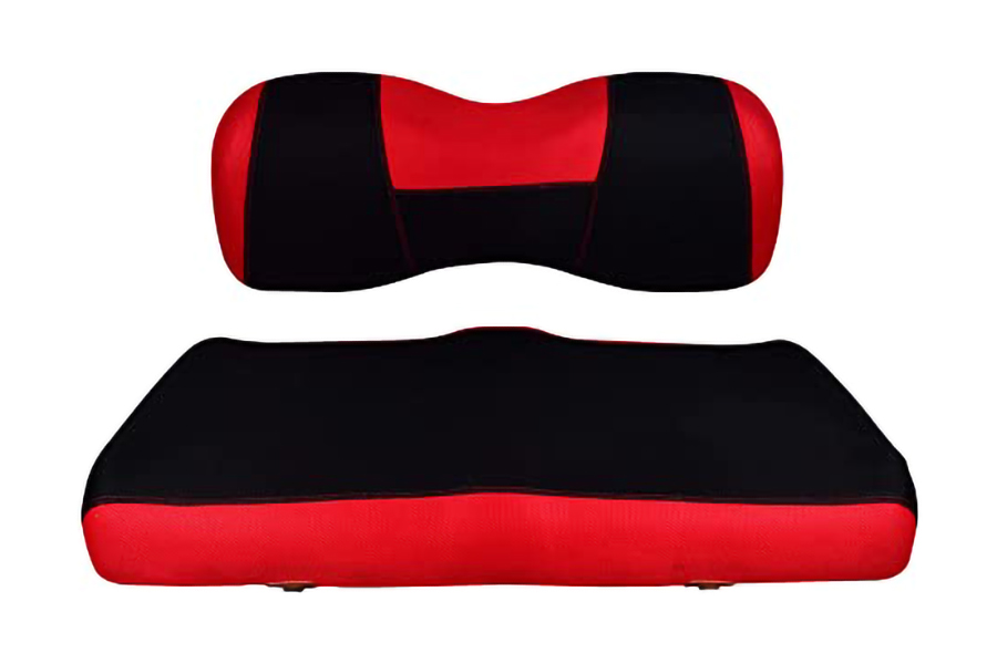 Capas para assento de carrinho de golfe Ytype vermelho e preto