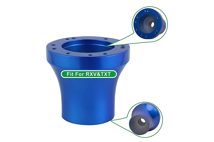 Volantes de carrinho de golfe e adaptador azul